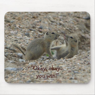 Tapis De Souris Gophers amusants, Chiens des Prairies Faune Mousep