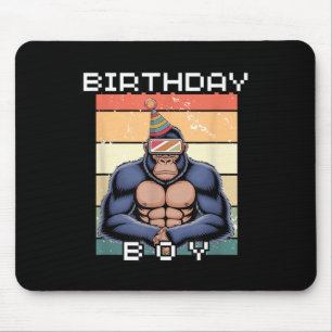 Tapis De Souris Gorilla Anniversaire Décorations Singe Balise Vr G