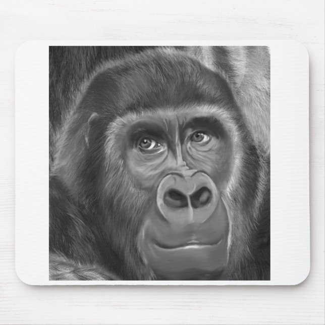 Tapis De Souris Gorilla sucking fingers MousePad2  指しゃぶりのゴリラトートバッグ (Devant)