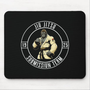 Tapis De Souris Gorille BJJ MMA - Jiu Jitsu Brésilien Drôle
