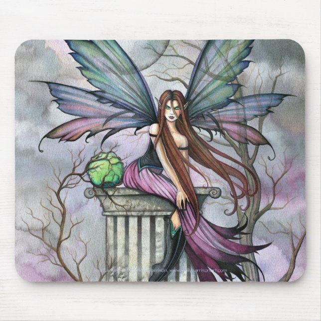 Tapis De Souris Gothique Fairy Mousepad par Molly Harrison (Devant)