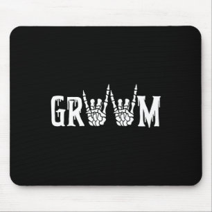 Tapis De Souris Gothique Squelette Mariage de chambre juste marié