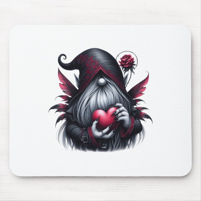 Tapis De Souris Gothique Valentine Gnome (Devant)