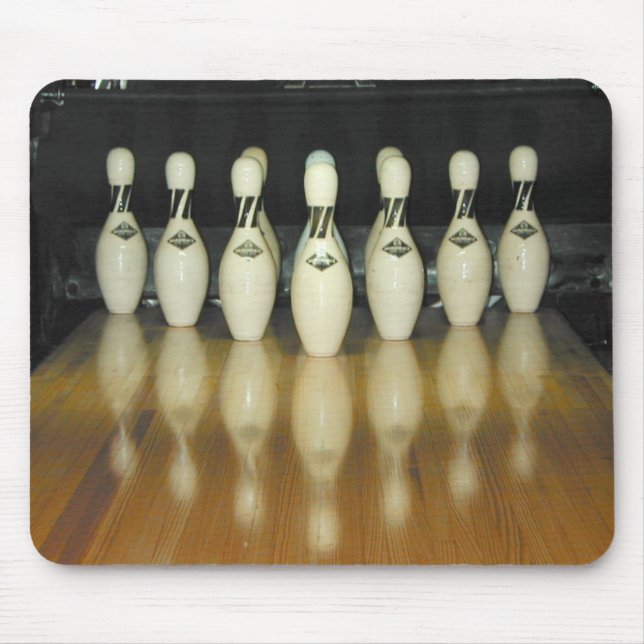 Tapis De Souris goupilles de bowling d'adirondak (Devant)