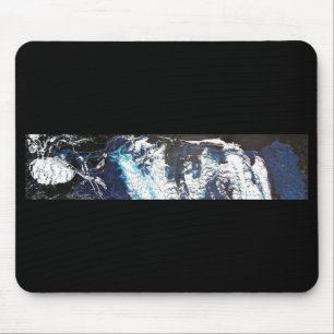 Tapis De Souris Goutte Noir Bleu