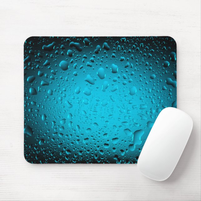 Tapis De Souris gouttes d'eau cool pavé de souris bleu (Avec souris)