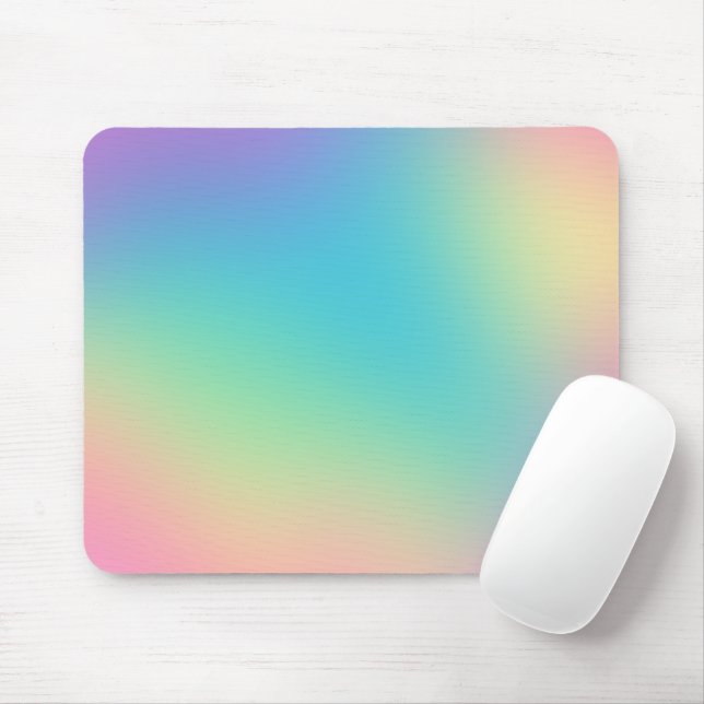 Tapis De Souris Gradient arc-en-ciel magnifique (Avec souris)