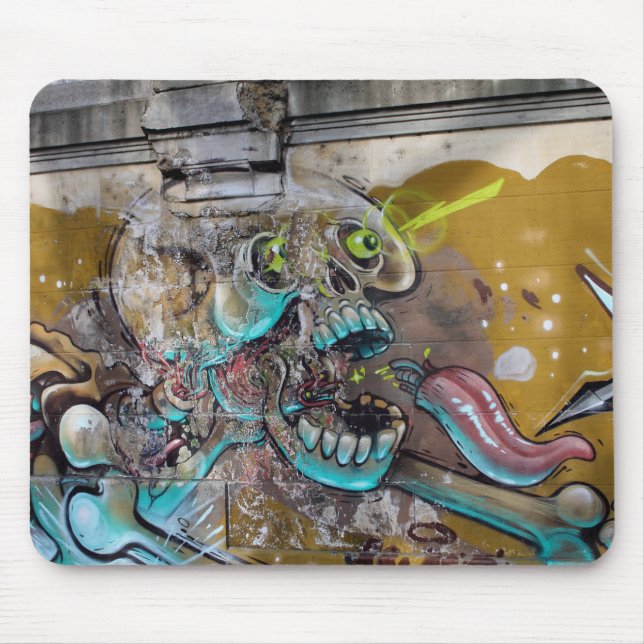 Tapis De Souris Graffiti crâne (Devant)