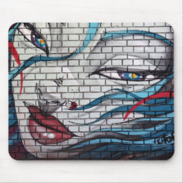 Tapis De Souris Graffiti de fille asiatique