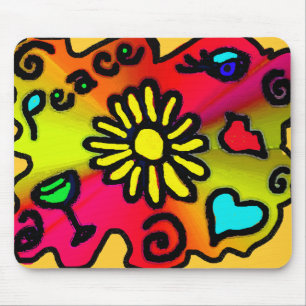 Tapis De Souris graffiti hippie