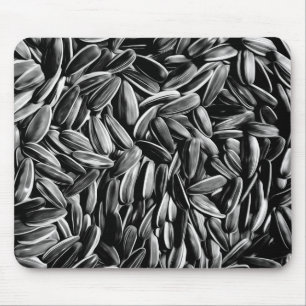 Tapis De Souris Graines de tournesol - Photographie noir et blanc