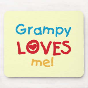 Tapis De Souris Grampy aime mes t-shirts et cadeaux