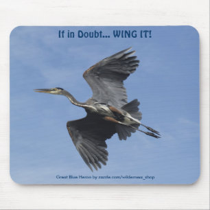 Tapis De Souris GRAND BLUE HERON Mousepad