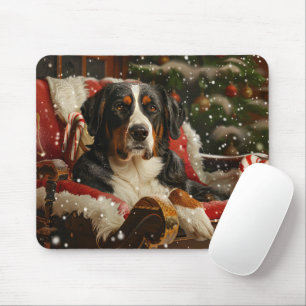Tapis De Souris Grand Bouvier Suisse Noël Festif