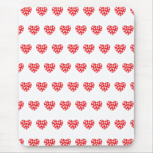 Tapis De Souris Grand coeur rouge avec peu de coeur