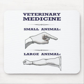 Tapis De Souris Grand et petit humoristique vétérinaire animal
