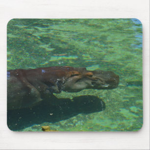 Tapis De Souris Grand Hippone Nageant Sous L'Eau,
