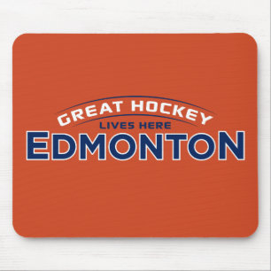 Tapis De Souris Grand Hockey Edmonton Orange Souris