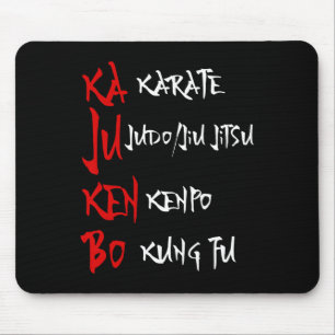 Tapis De Souris Grand Kajukenbo Combattre Karate Judo Kenpo Kung F