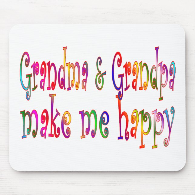 Tapis De Souris Grand-maman et grand-papa (Devant)
