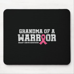 Tapis De Souris Grand-Mère D'Un Guerrier Pink Ribbon Cancer Du Sei