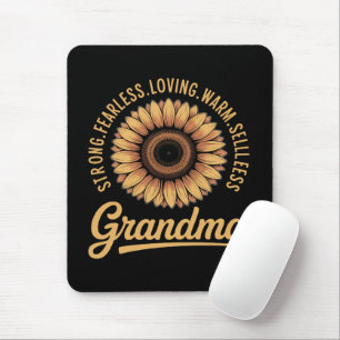 Tapis De Souris Grand-mère Tournesol Fête des mères
