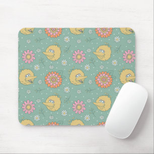 Tapis De Souris Grand Oiseau   Motif Floral Good Vibes