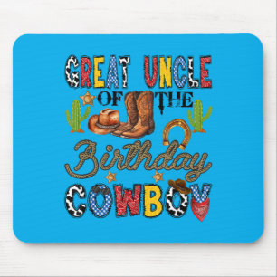 Tapis De Souris Grand Oncle du cow-boy occidental de l'anniversair