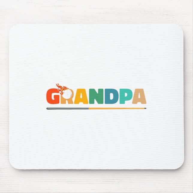 Tapis De Souris Grand-pa Billiard Pool Cue 8-ll Billard - Billard (Devant)
