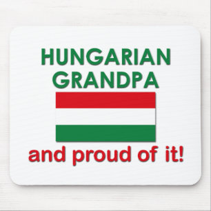 Tapis De Souris Grand-papa hongrois fier Mousepad