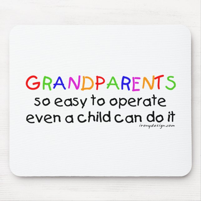 Tapis De Souris Grand-parents Amour (Devant)