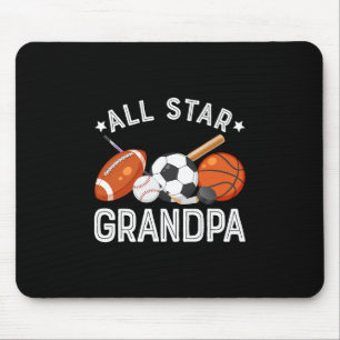 Tapis De Souris Grand-père All Star du garçon d'anniversaire Sketl