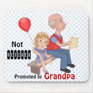 Tapis De Souris Grand-père promu à la retraite