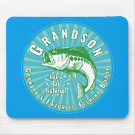 Tapis De Souris Grand-père's Favori Fishing Buddy