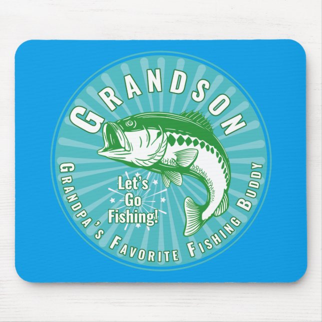 Tapis De Souris Grand-père's Favori Fishing Buddy (Devant)