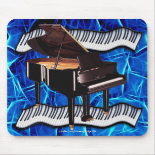 Tapis De Souris GRAND PIANO CLÉS MUSIQUE AMOUREUX Mousepad