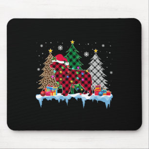 Tapis De Souris Grand Pyrénées Chien arbre lumières Noël amusants 