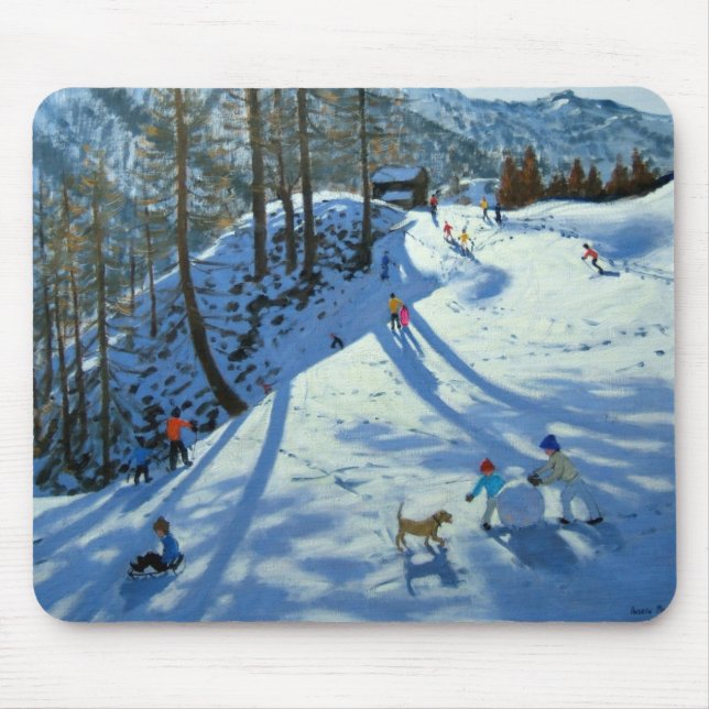 Tapis De Souris Grand Snowball Zermatt (Devant)