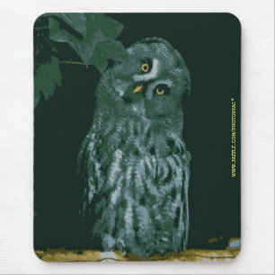 Tapis De Souris Grande Chouette grise
