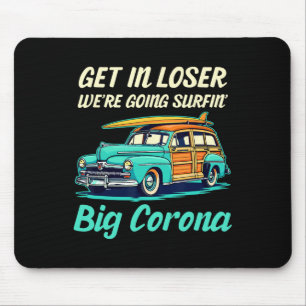 Tapis De Souris Grande Corona Del Mar Plage Surf Fille Femmes Homm