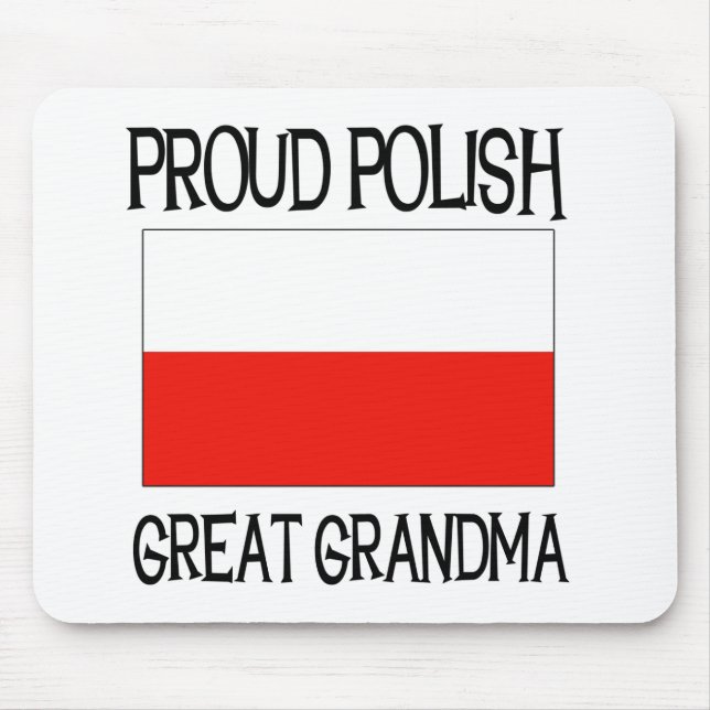 Tapis De Souris Grande grand-maman polonaise fière (Devant)