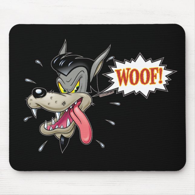Tapis De Souris Grande mauvaise protection de loup (Devant)