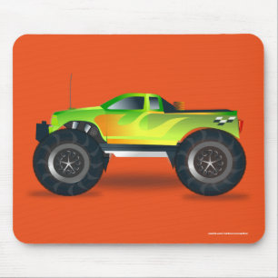 Tapis De Souris Grande Monster Truck Speedway-amoureux de la conce