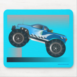 Tapis De Souris Grande Monster Truck Speedway-amoureux de la conce