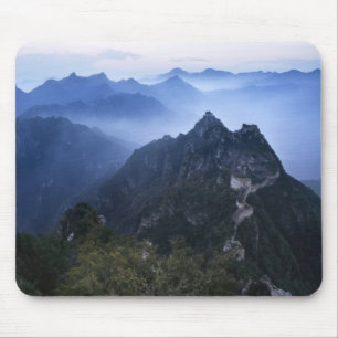 Tapis De Souris Grande Muraille dans la brume du matin, Chine