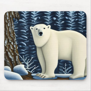 Tapis De Souris Grande Ours Blanc Du Nord