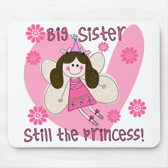 Tapis De Souris Grande soeur encore la princesse (Devant)