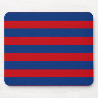 Grandes rayures horizontales rouges et bleues