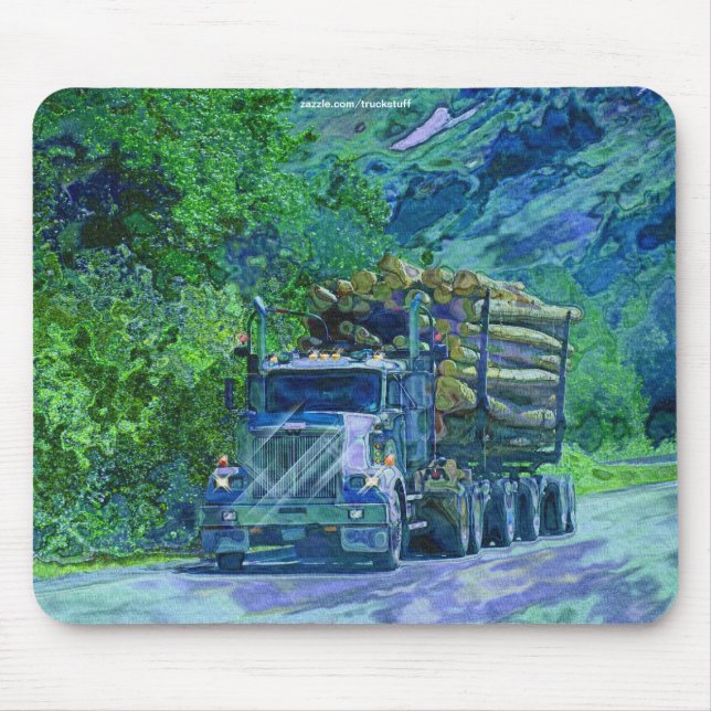 Tapis De Souris GRANDS cadeaux de NOTATION de CAMIONNEURS d'INSTAL (Devant)