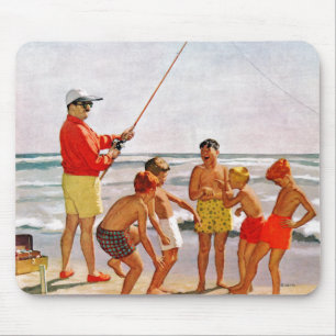 Tapis De Souris Grands petits poissons de Polonais par Richard